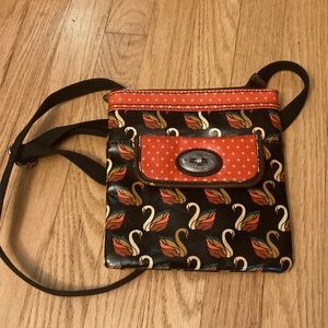 Fossil key per purse swans